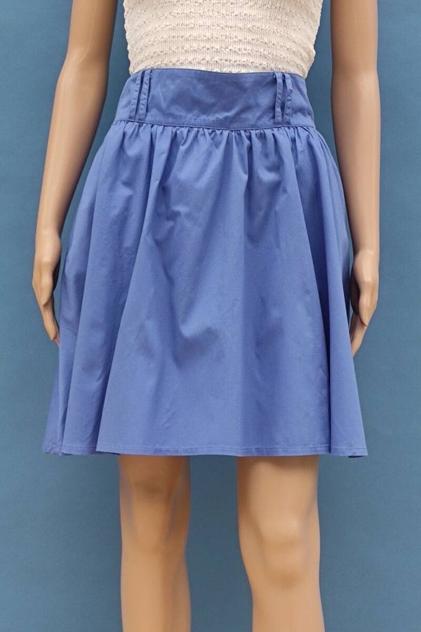 H&M DIVIDED high waist Swingrock blau Gr. L (40)