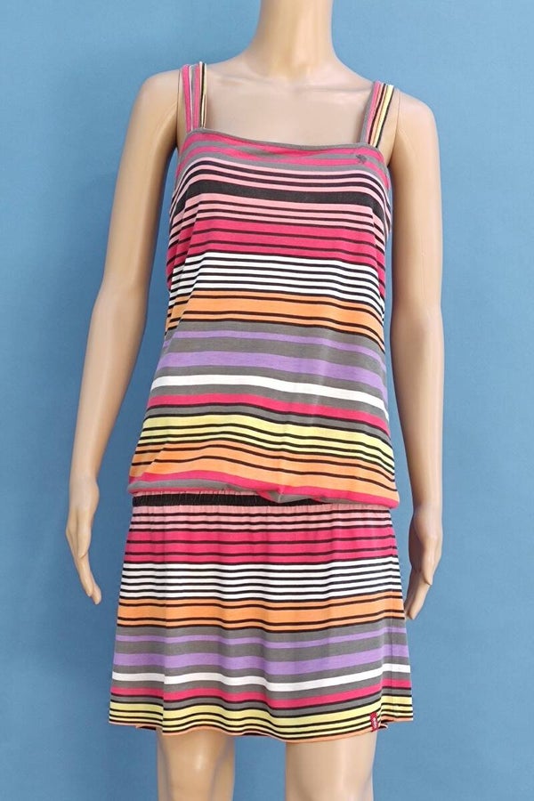 Esprit Kleid ärmellos bunt gestreift Gr. M (38)