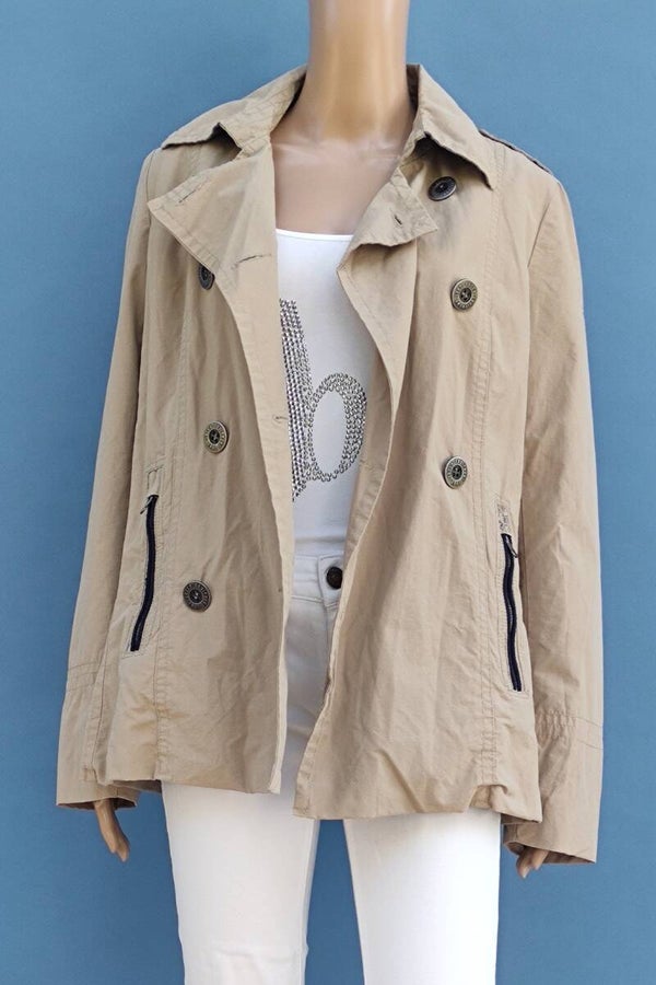 Soccx Kurzmantel beige Gr. M (38)