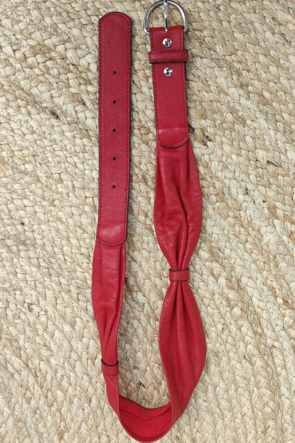 Ledergürtel rot