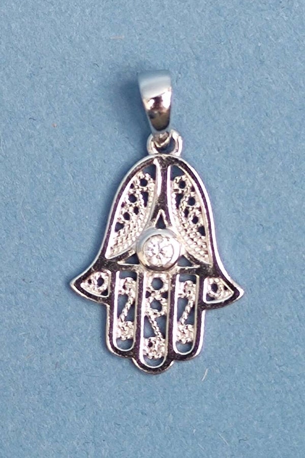 Kettenanhänger Fatima Hand silber 925