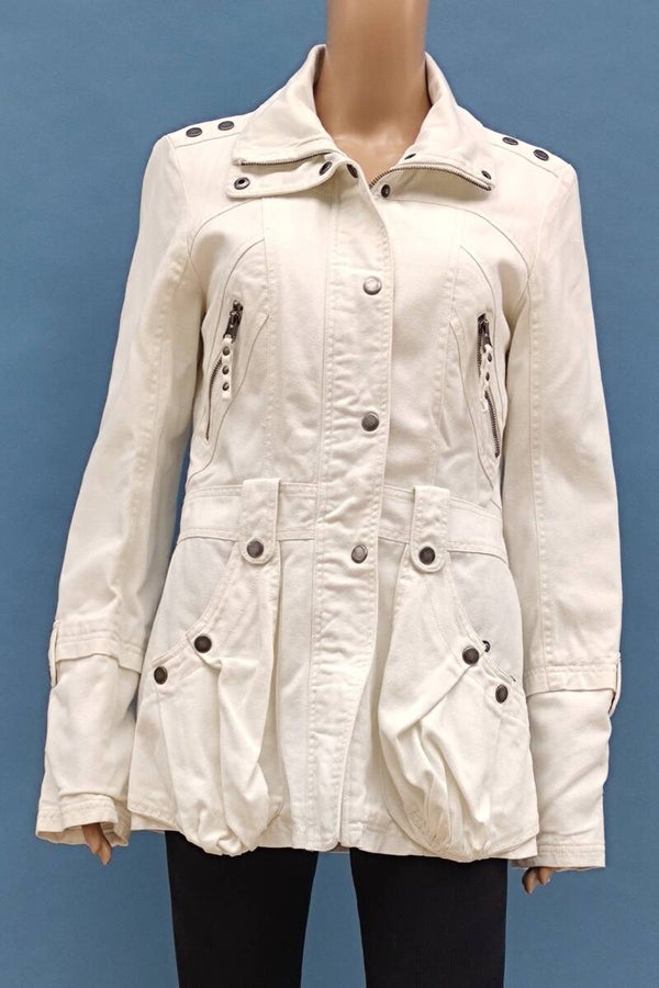 Vero Moda Jeanskurzmantel creme Gr. S (36)