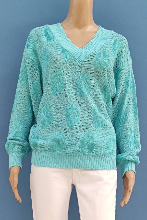 Laura di Sarpi Feinstrickpullover hellgrün Gr. S (36)