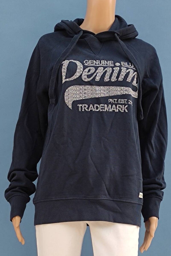 Stock & Hank Hoodie Kapuzenpullover dunkelblau Gr. M (38)