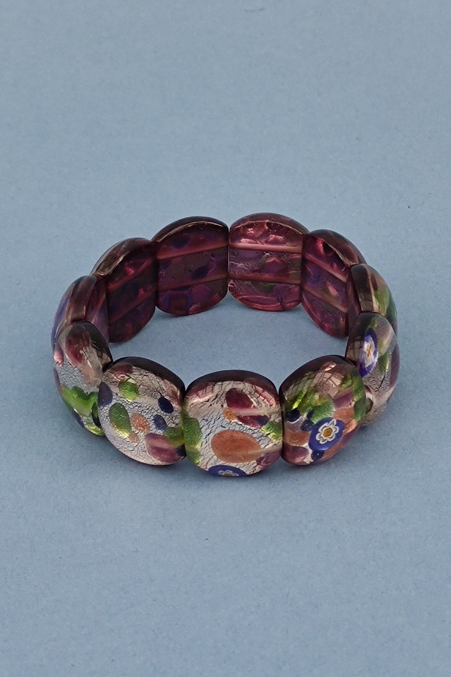 Glasperlenarmband bunt