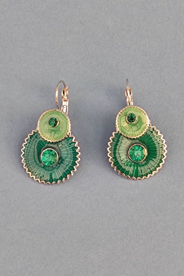 Scarlett Bijoux Ohrringe grün/silber NEU