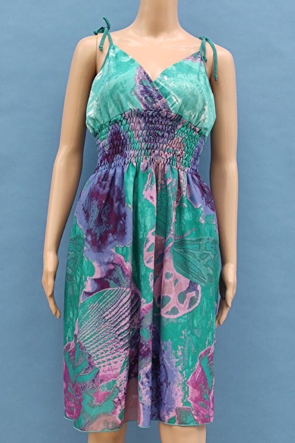 Kleid ärmellos bunt Gr. S (36)