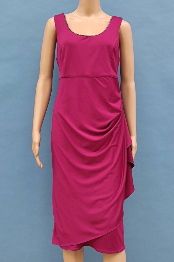 m.i.m. Abendkleid ärmellos beere Gr. XL (42) NEU