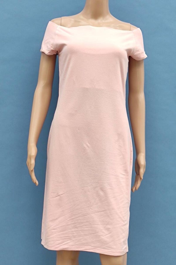 Lana Stretchkleid kurzarm aprikose Gr. S (36)