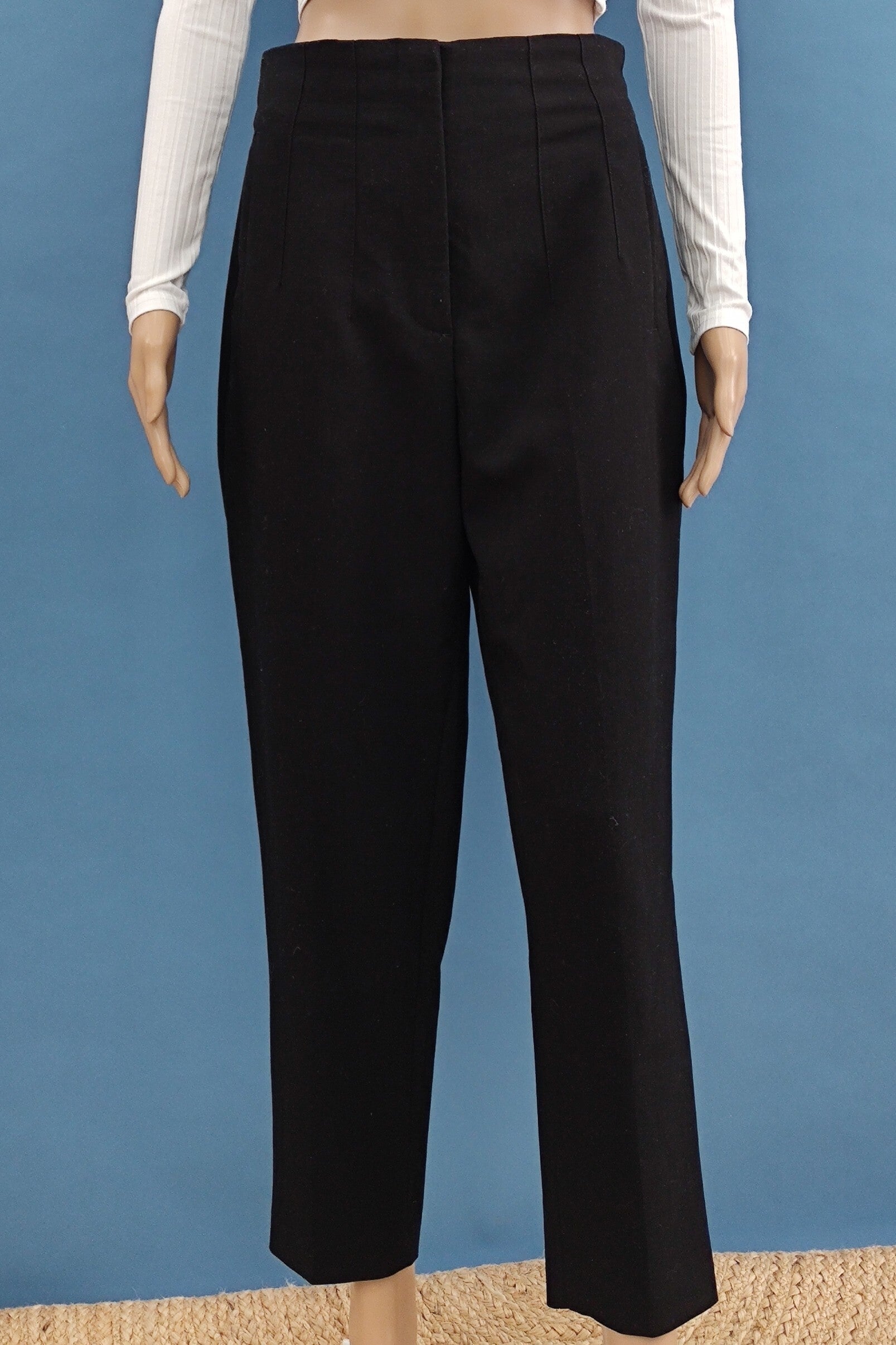 Zara high waist Stoffhose schwarz Gr. M (38)