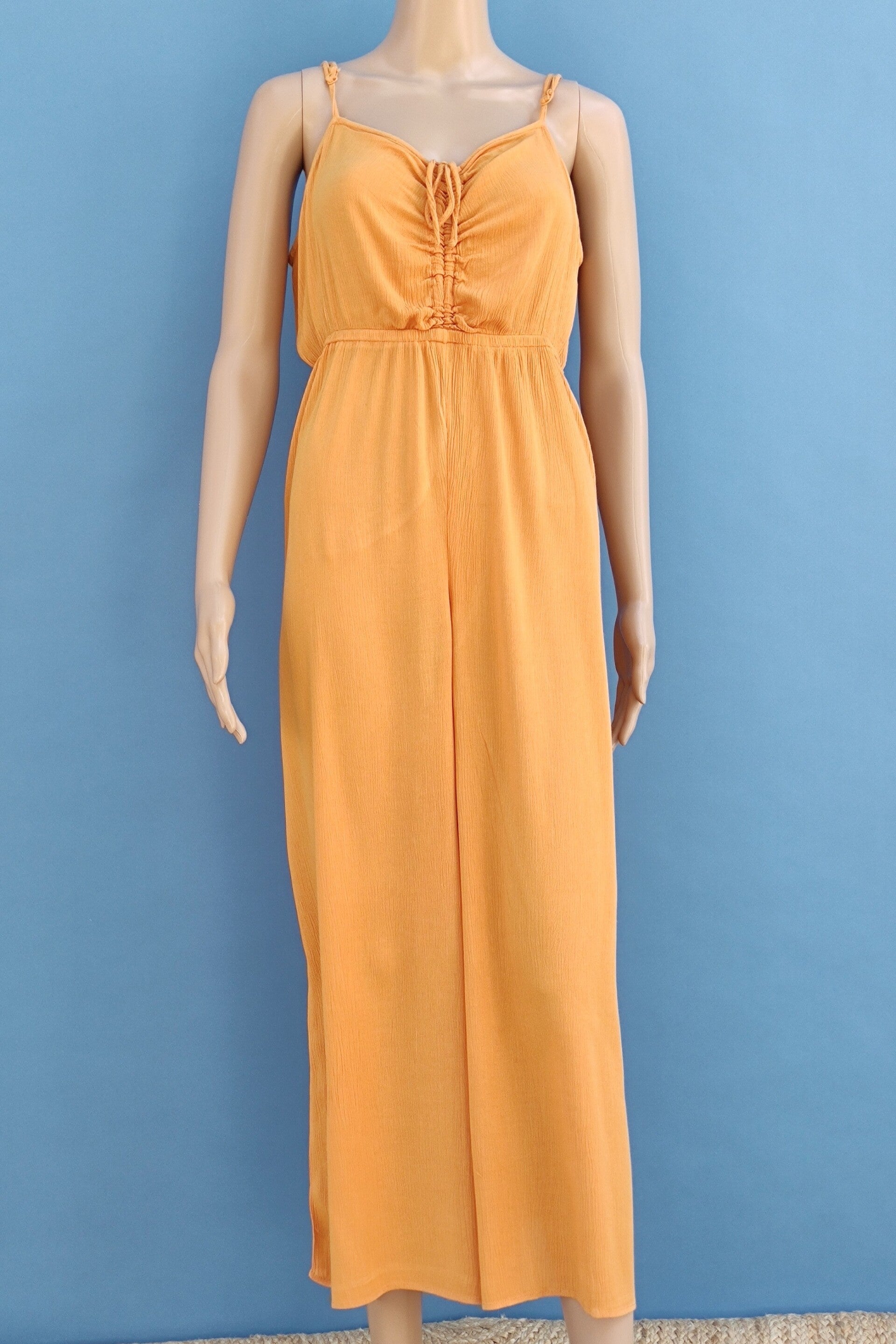 Asos Jumpsuit ärmellos senfgelb Gr. XXL (44)