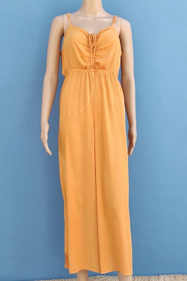 Asos Jumpsuit ärmellos senfgelb Gr. XXL (44)
