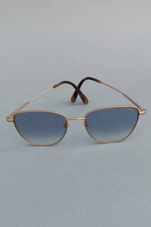 Krass Sonnenbrille gold/blau
