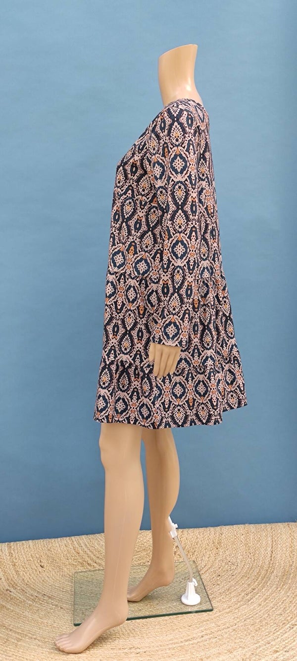 Sheilay Kleid langarm bunt mit Musterung Gr. S (36) NEU