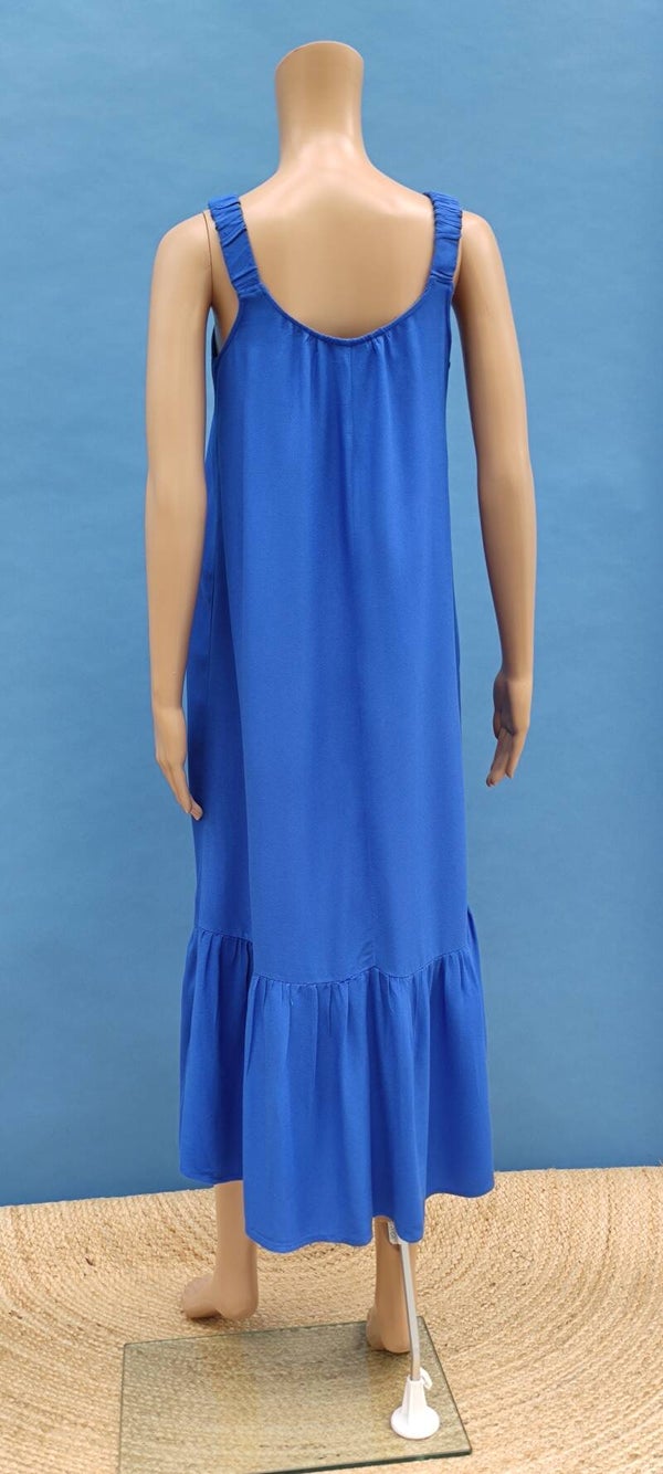 Beloved Maxikleid ärmellos blau Gr. S (36)