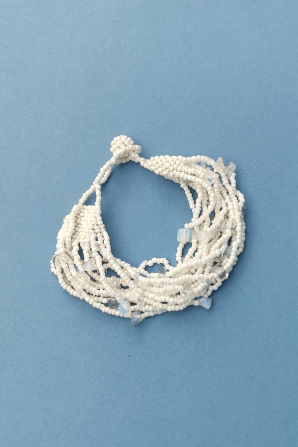 Perlenarmband weiß