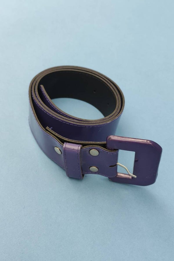 Lackledergürtel lila Gr. 80