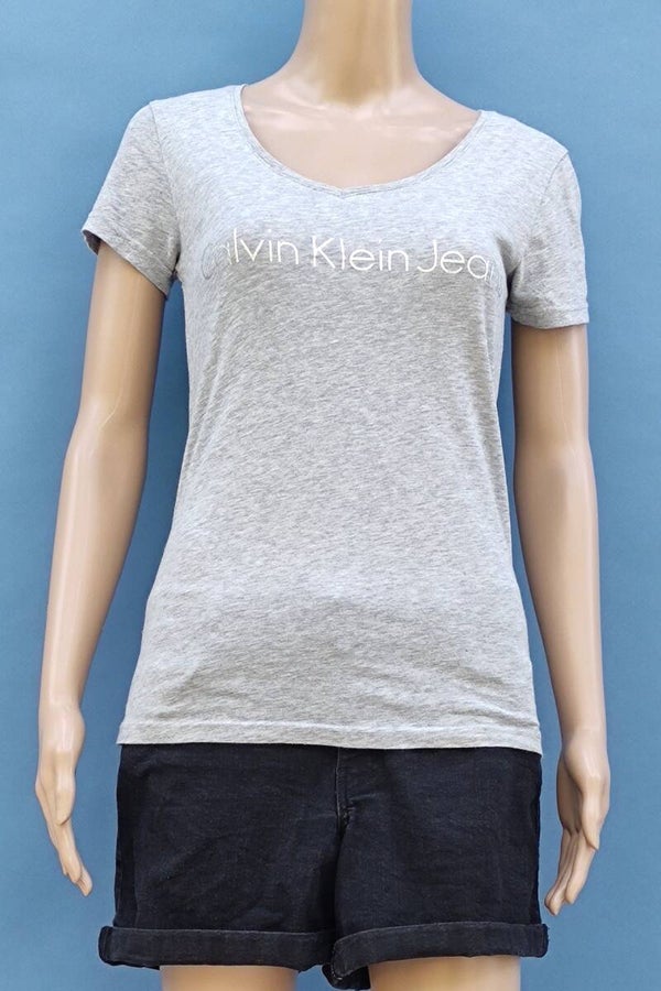Calvin Klein Jeans T-Shirt grau Gr. S (36)