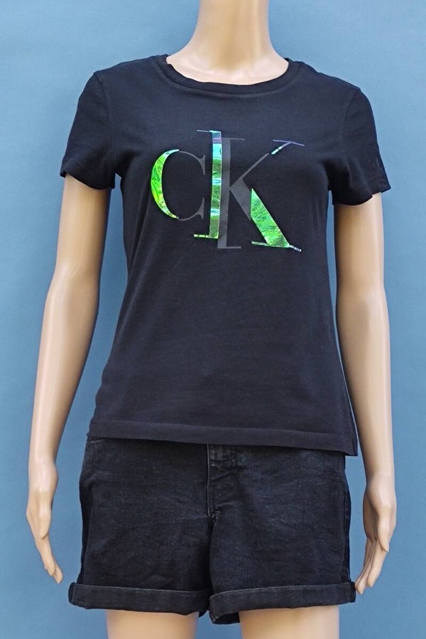 Calvin Klein Jeans T-Shirt schwarz Gr. S (36)