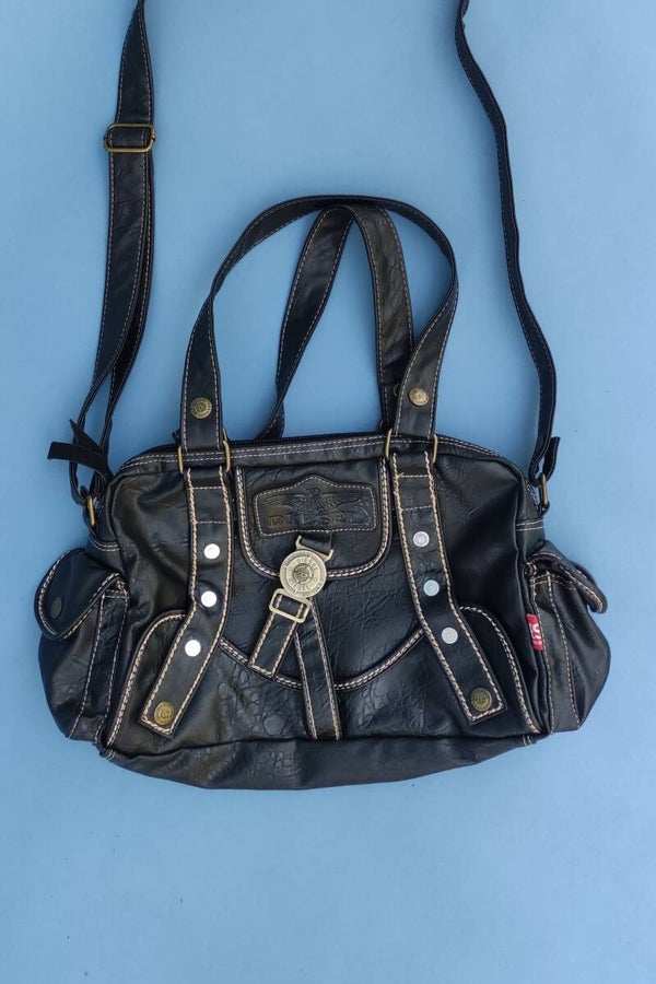 Diesel Umhängetasche / Handtasche schwarz