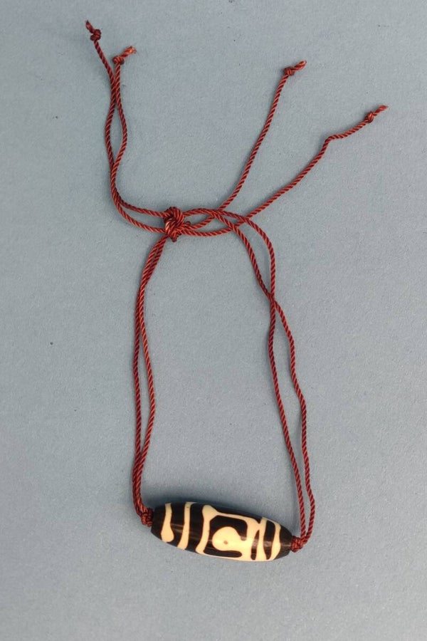 Armband mit Holzperle braun/beige