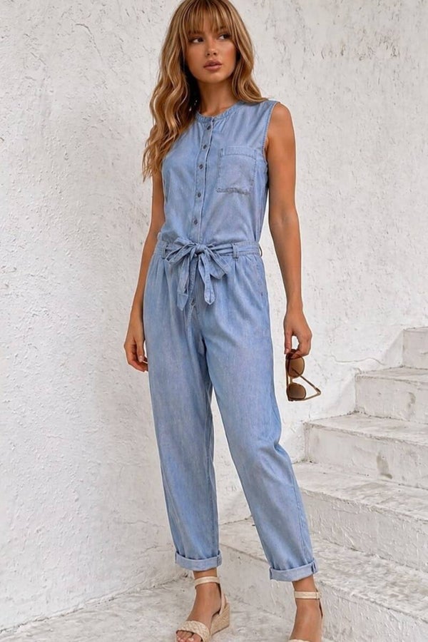 Esprit Jeans Jumpsuit hellblau Gr. S (36)