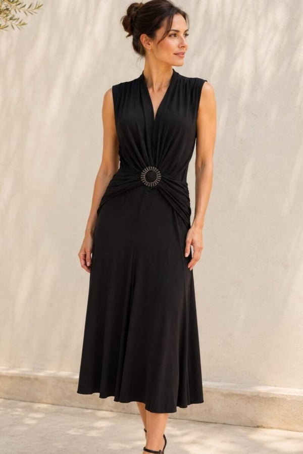 Heine Maxikleid ärmellos schwarz Gr. M (38)