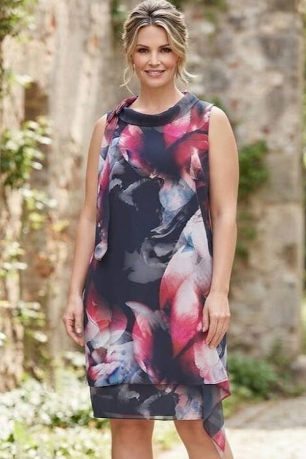 Vera Mont Kleid ärmellos bunt Gr. XXL (44)