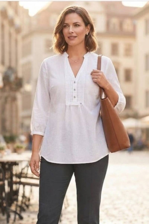 Esprit Bluse 3/4 Arm weiß Gr. XL (42)