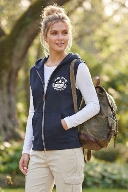 Camp David Weste ärmellos dunkelblau Gr. S (164) NEU
