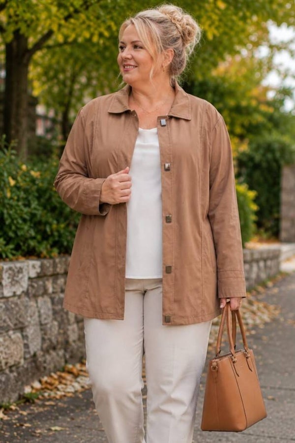Übergangsjacke braun Gr. 5XL (50)