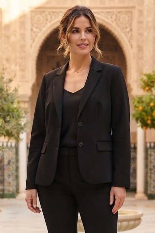 Opus Blazer schwarz mit Muster Gr. XL (42)