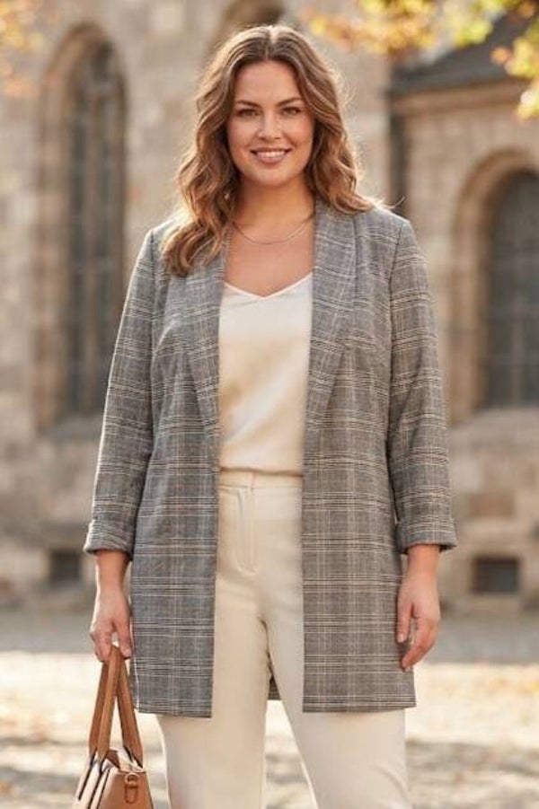 Reserved Blazer schwarz/weiß/beige kariert Gr. 3XL (46)