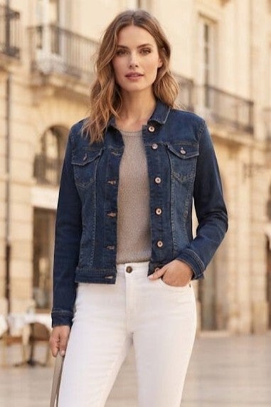 Esprit Jeansjacke dunkelblau Gr. M (38)