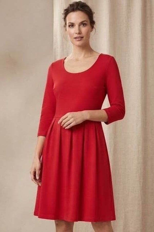 Esprit Kleid 3/4 Arm rot Gr. L (40)