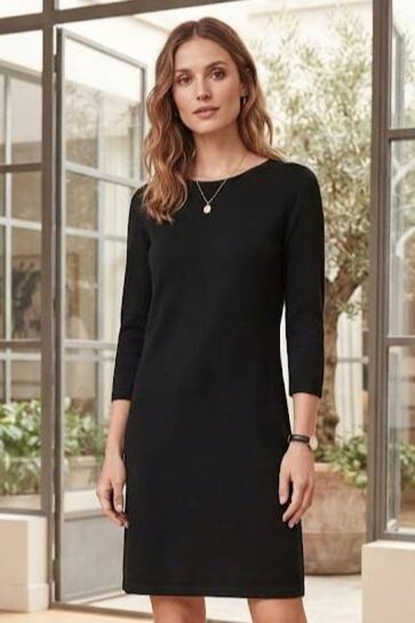 Vila Kleid 3/4 Arm schwarz Gr. M (38)