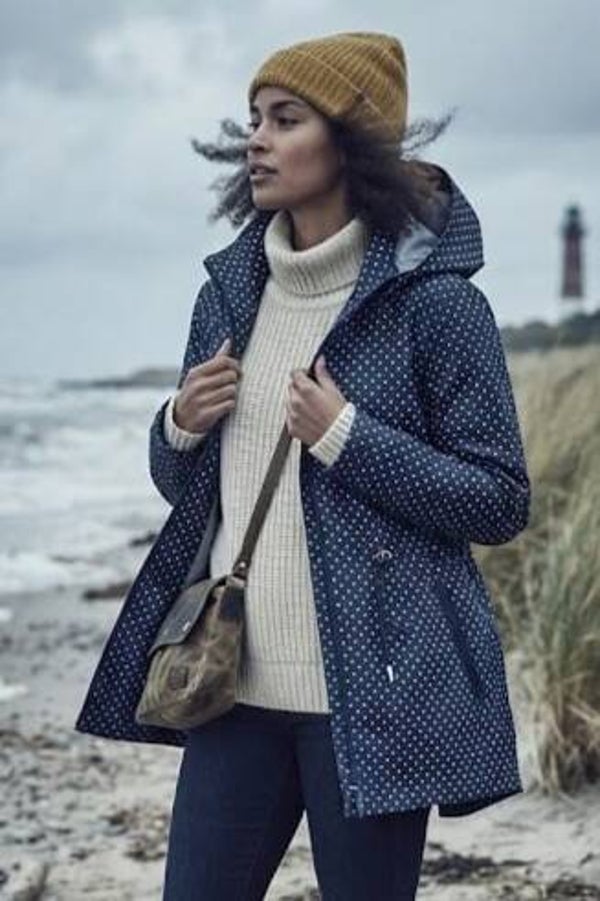 d.e.t.a.i.l.s INTL Regenjacke dunkelblau gepunktet Gr. M (38)