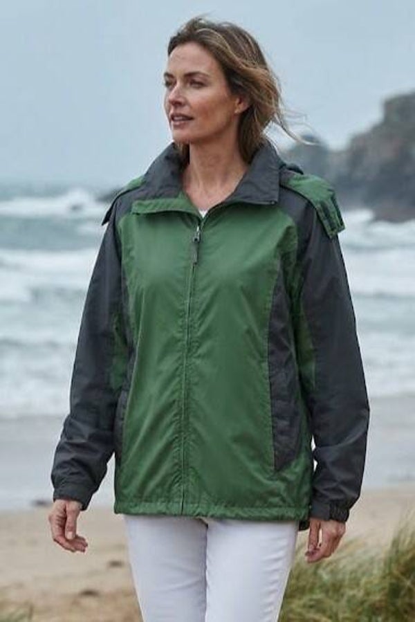 Crane Wind- und Regenjacke grün/grau Gr. XL (42)