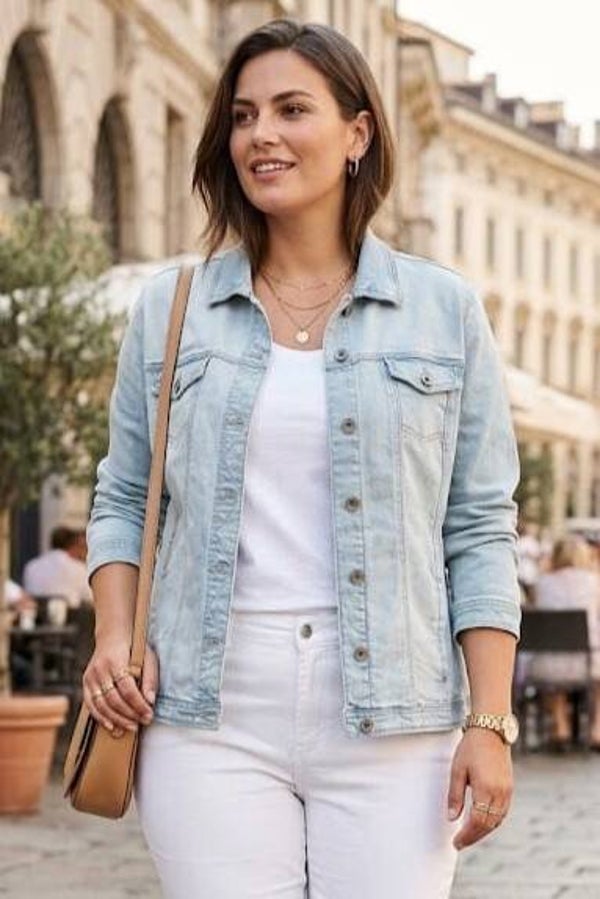 Bonita Jeansjacke hellblau Gr. 3XL (46)