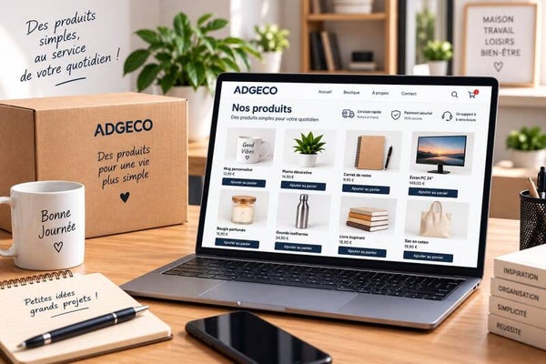 Boutique avec produits simples