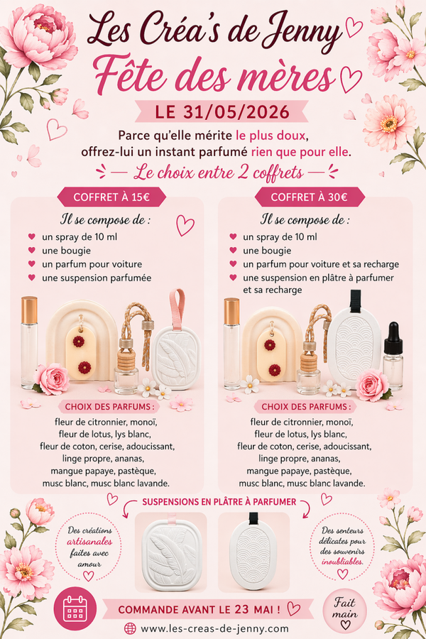 Coffret fête des mères à 15€