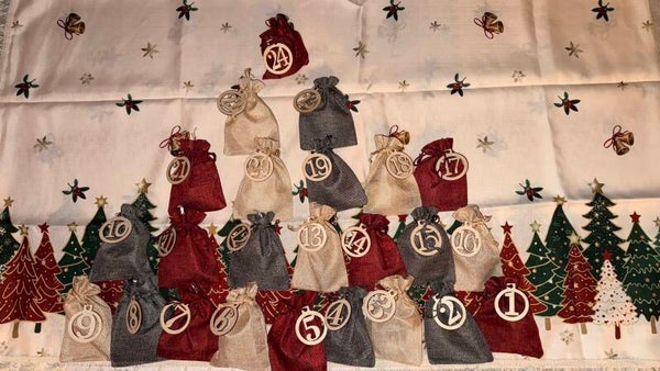 Calendrier de l’avent 24 petits pochons