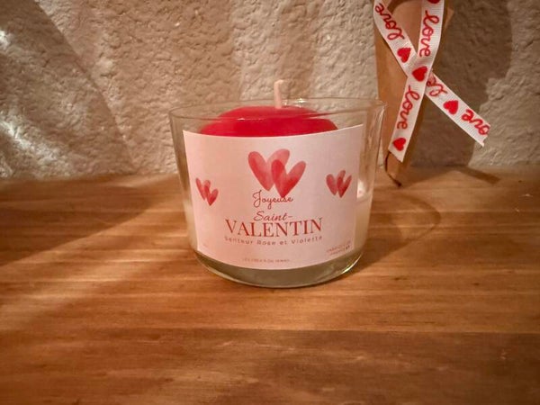 Bougie Saint-Valentin