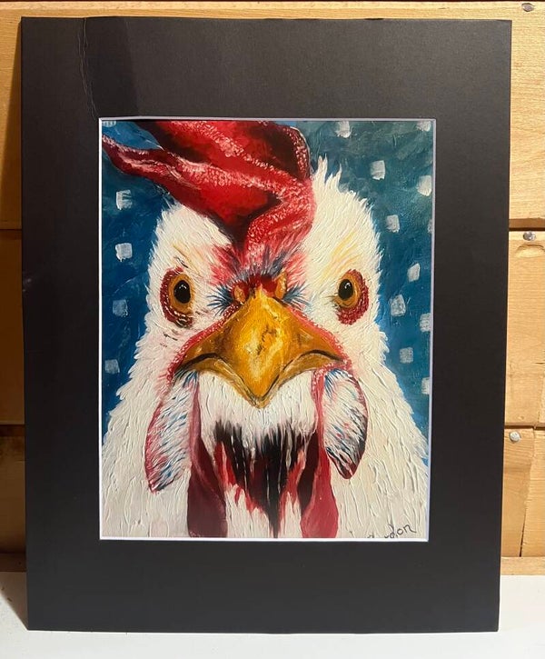 Angry Chicken 8x10 Print