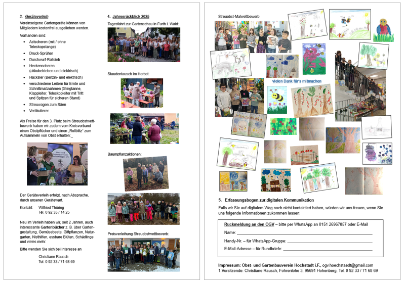Infoblatt des OGV 2026_Seiten 3 und 4