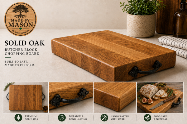 Oak Butcher Block Chopping Board 42 x 36cm