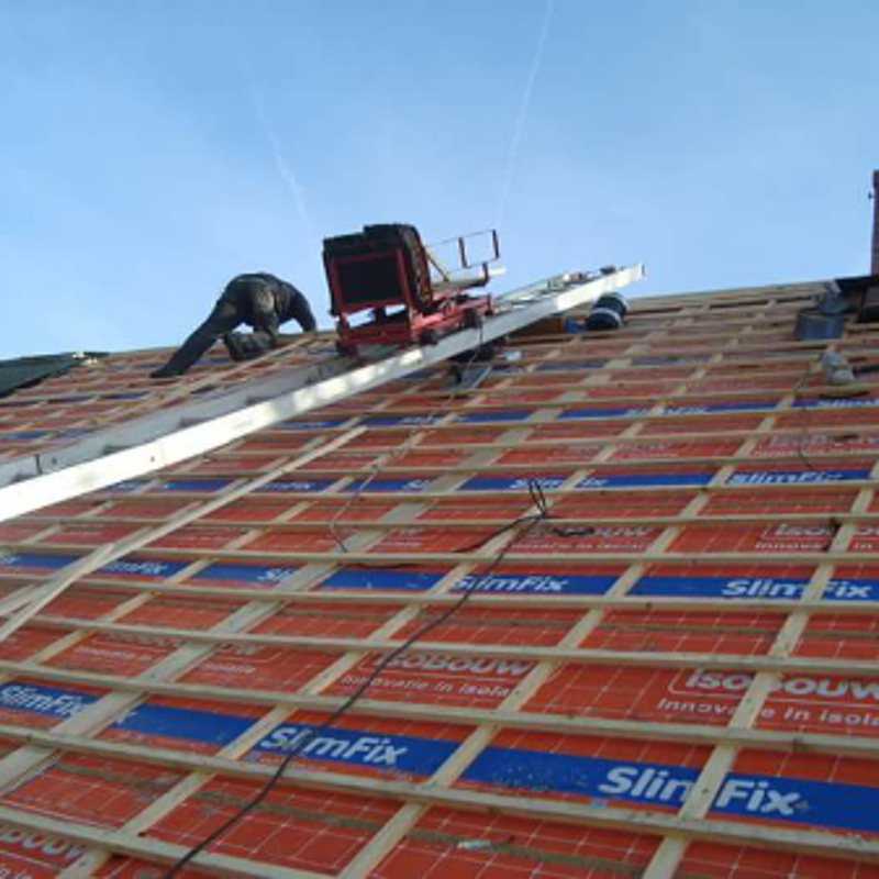 Dakrenovatie boerderij Westerklavier in Den Horn