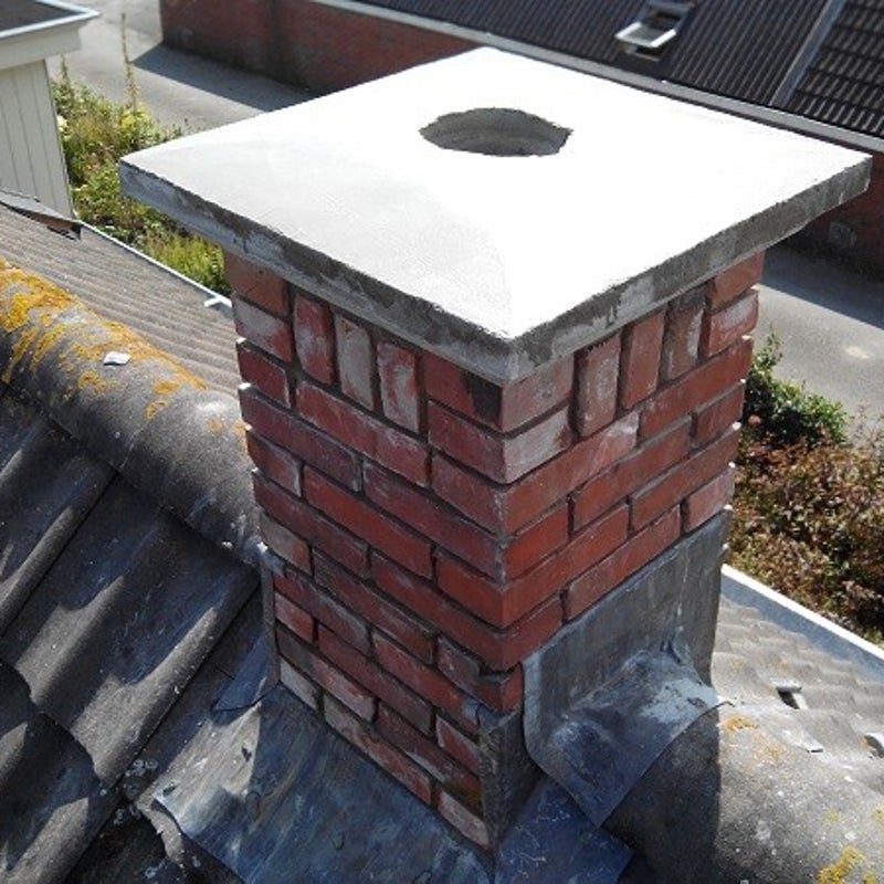 Schoorsteen renovatie aan de oosterweg in Noordhorn