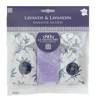 2 Geurzakjes met Marseillezeep Lavendel