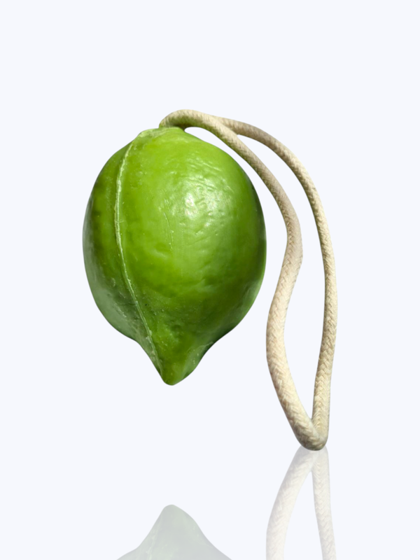 Groene Lemon zeep aan koord, 120 gr.
